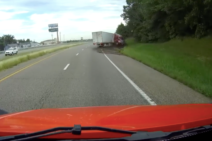 VIDEO- What the heck caused this jackknife?