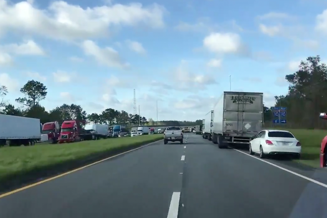 Eighty miles of I-10 shut down for “extremely hazardous” conditions following hurricane