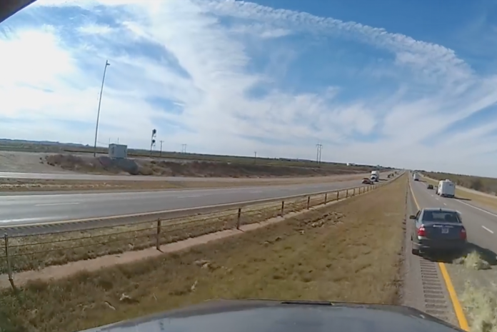 Here's how a bale of hay *almost* caused a truck to slam into oncoming traffic