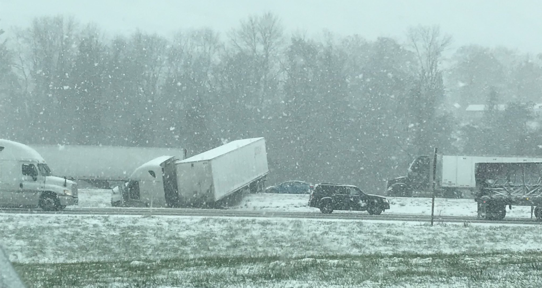 Drivers asked to ‘stay off roads’ as whiteout conditions cause 250 crashes