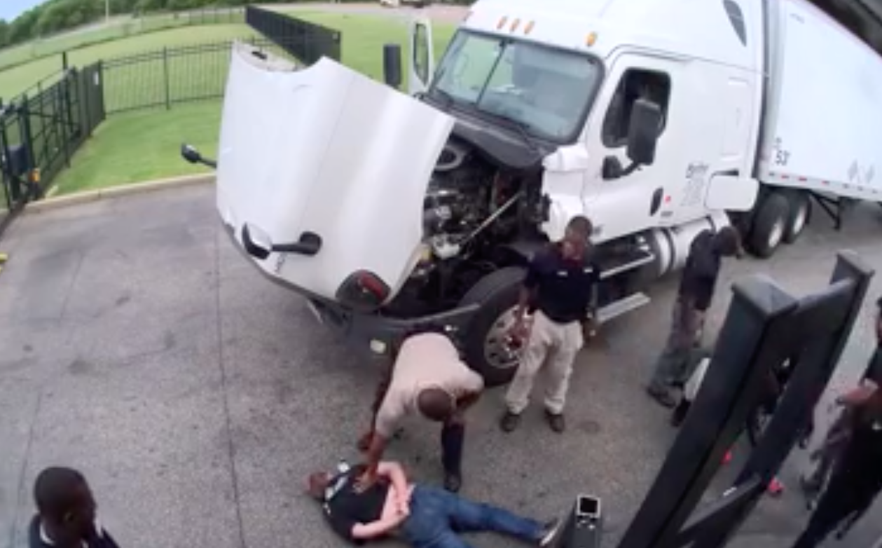 Truckers say they were assaulted by security guards during pickup at warehouse