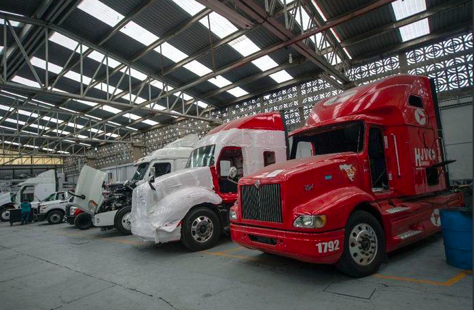 More Mexican truckers are driving bulletproof big rigs to fight cargo theft