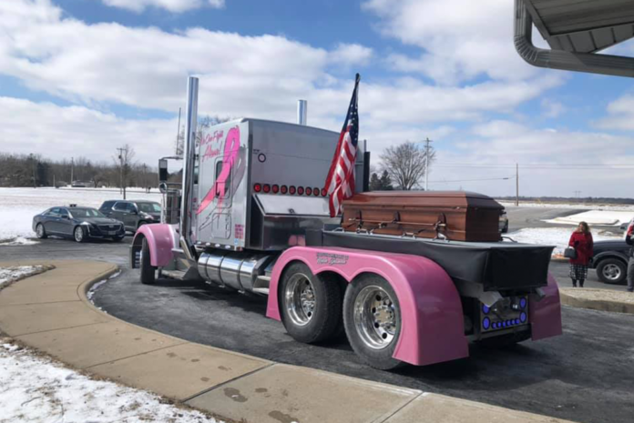 Fallen trucker 'goes big' for his final ride in emotional video