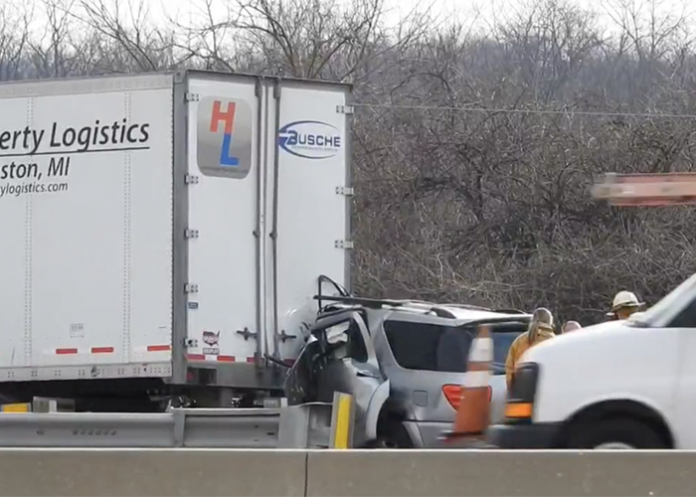 SUV driver dies after hitting semi illegally parked on rest stop ramp