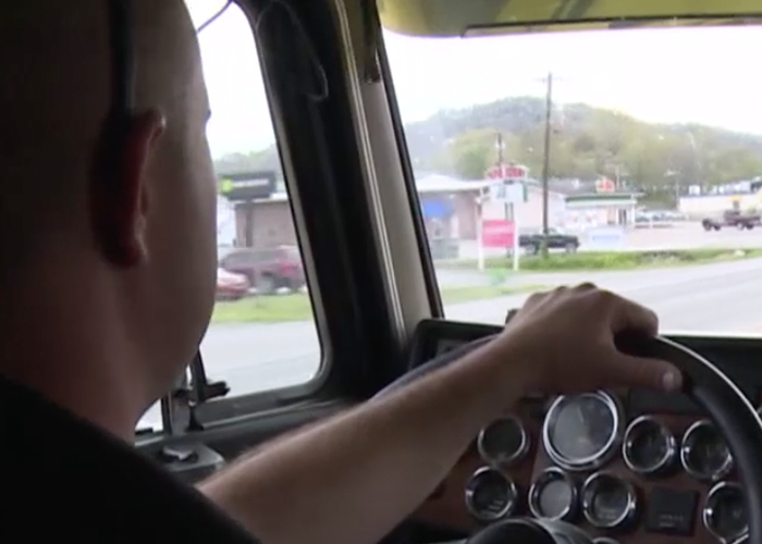 Cops tag along in a truck to catch texters