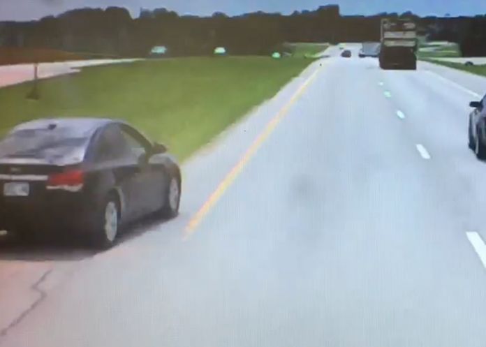 Troopers share trucker's eye view of motorist's mad move
