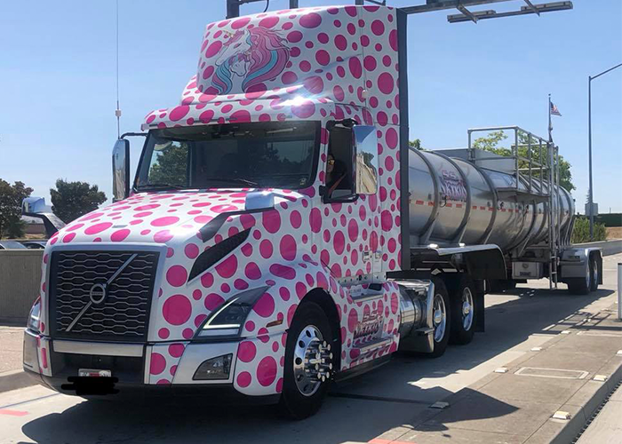 CHP geeks out over woman’s pink unicorn truck