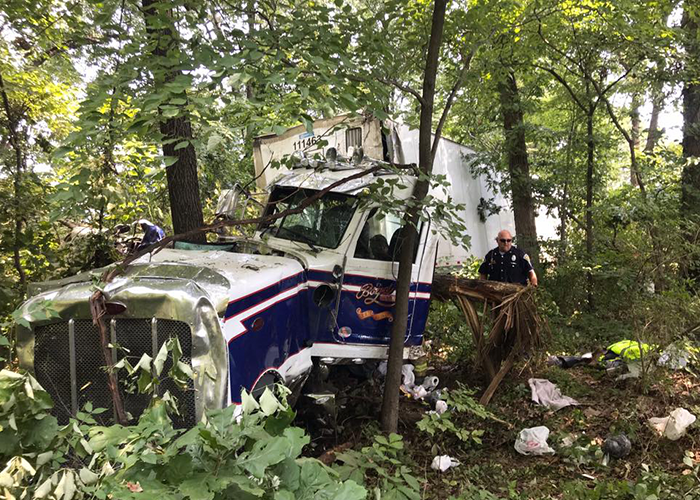 Troopers share incredible photos of trucker’s woodland adventure