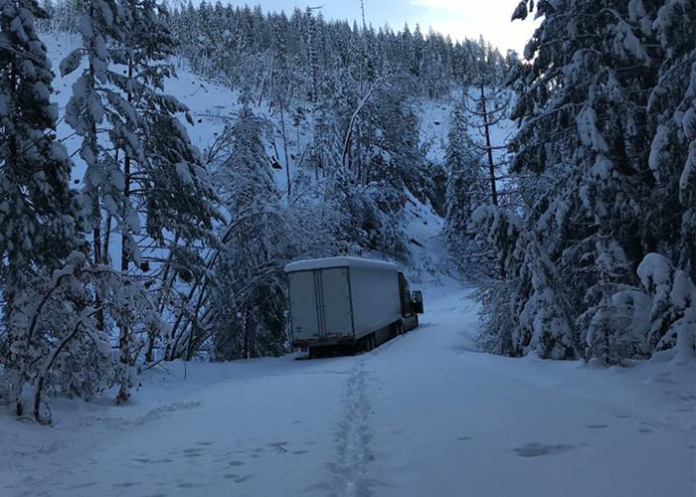 GPS Snowy Mountain Road