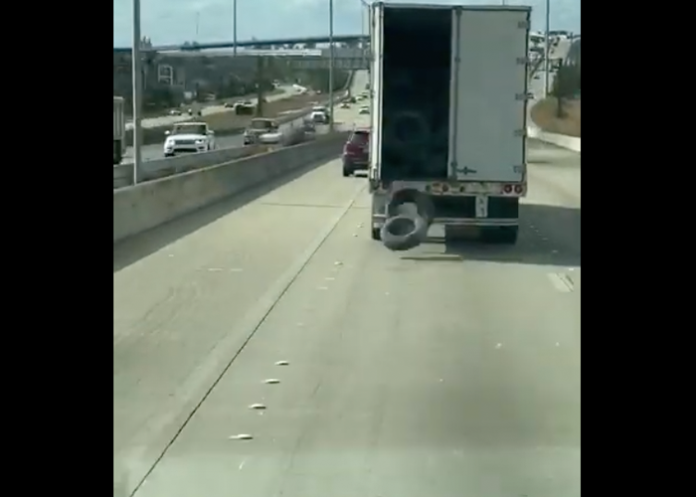 Truck Spills Tires