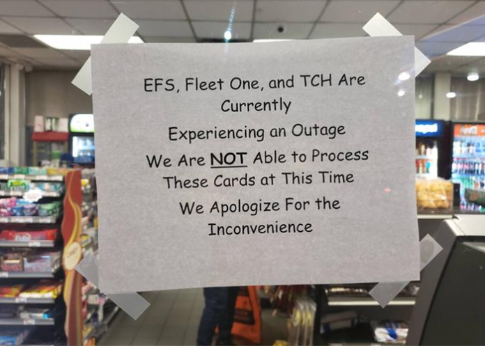 Fuel Card Outage