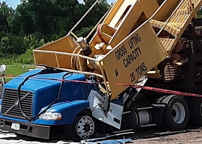 This is why you don’t stay in your truck while loading or unloading