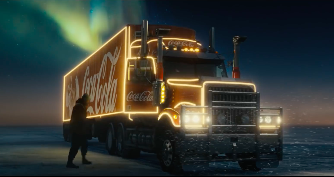 Santa drives a semi in CocaCola's new Christmas commercial