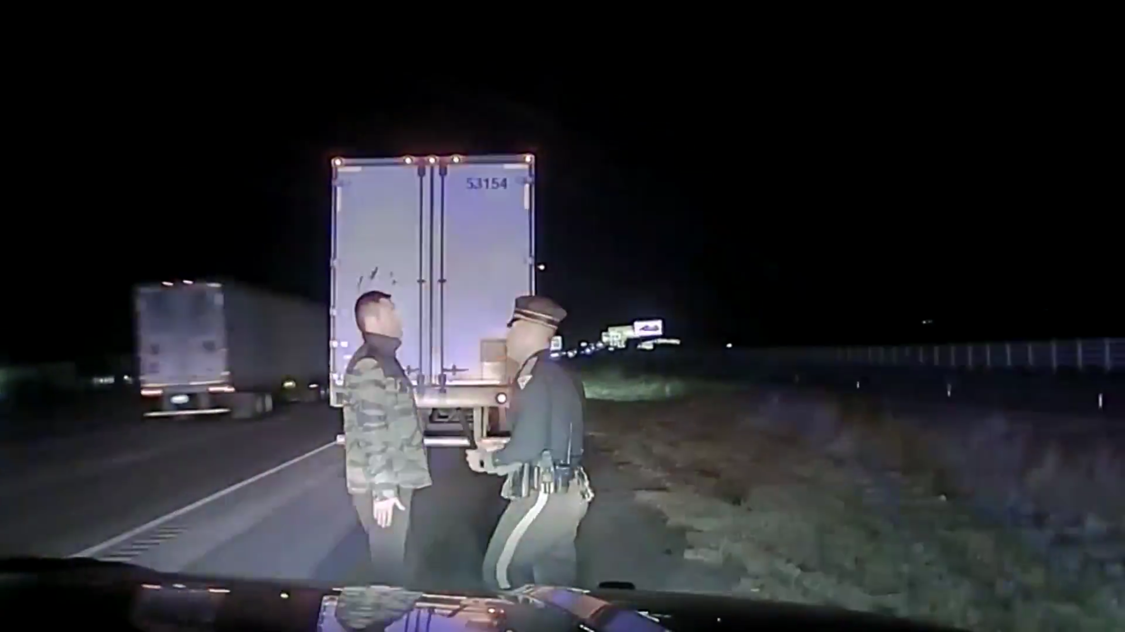 Video: Drunk trucker caught on police cam failing sobriety test at 3x the legal limit