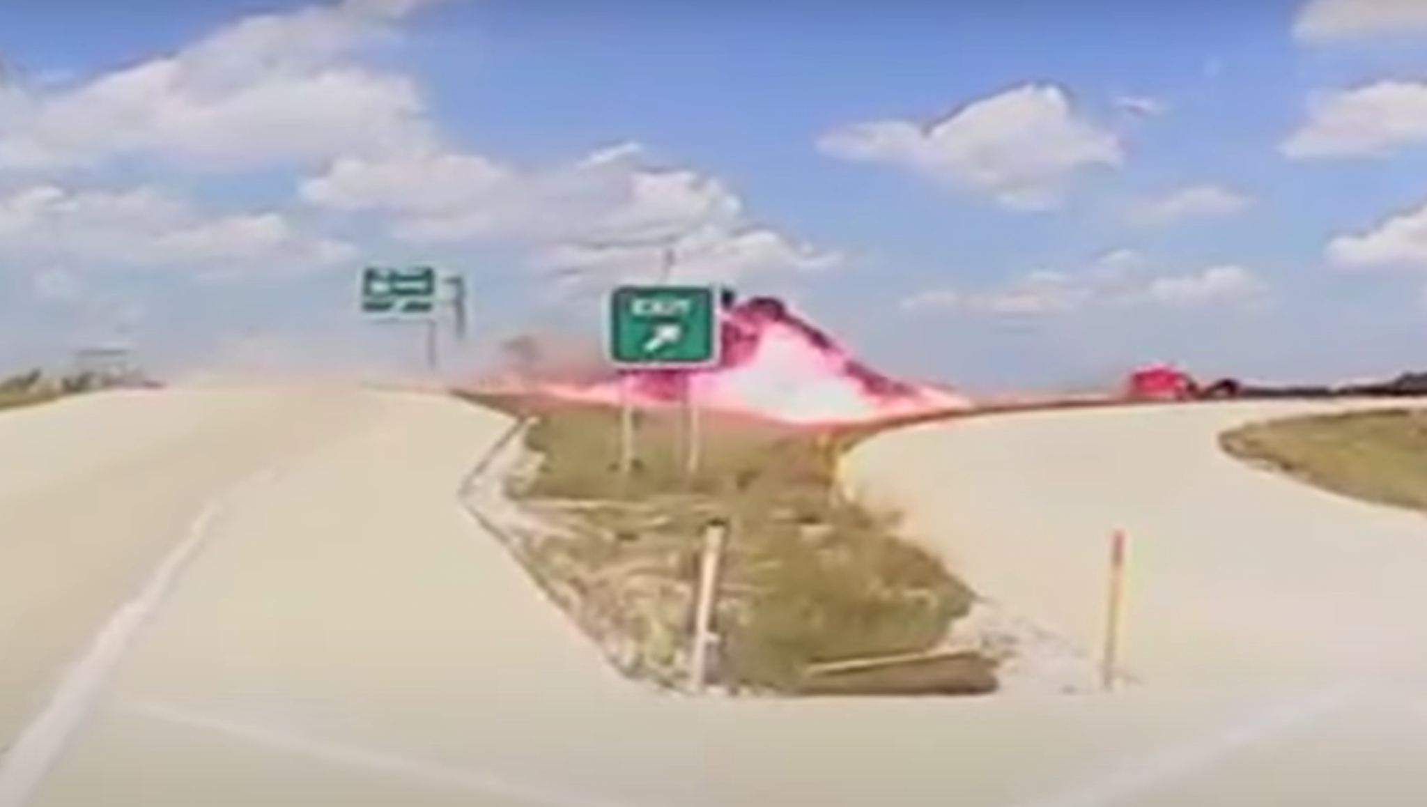 VIDEO Revisiting footage of the fieriest, highestjumping semi truck