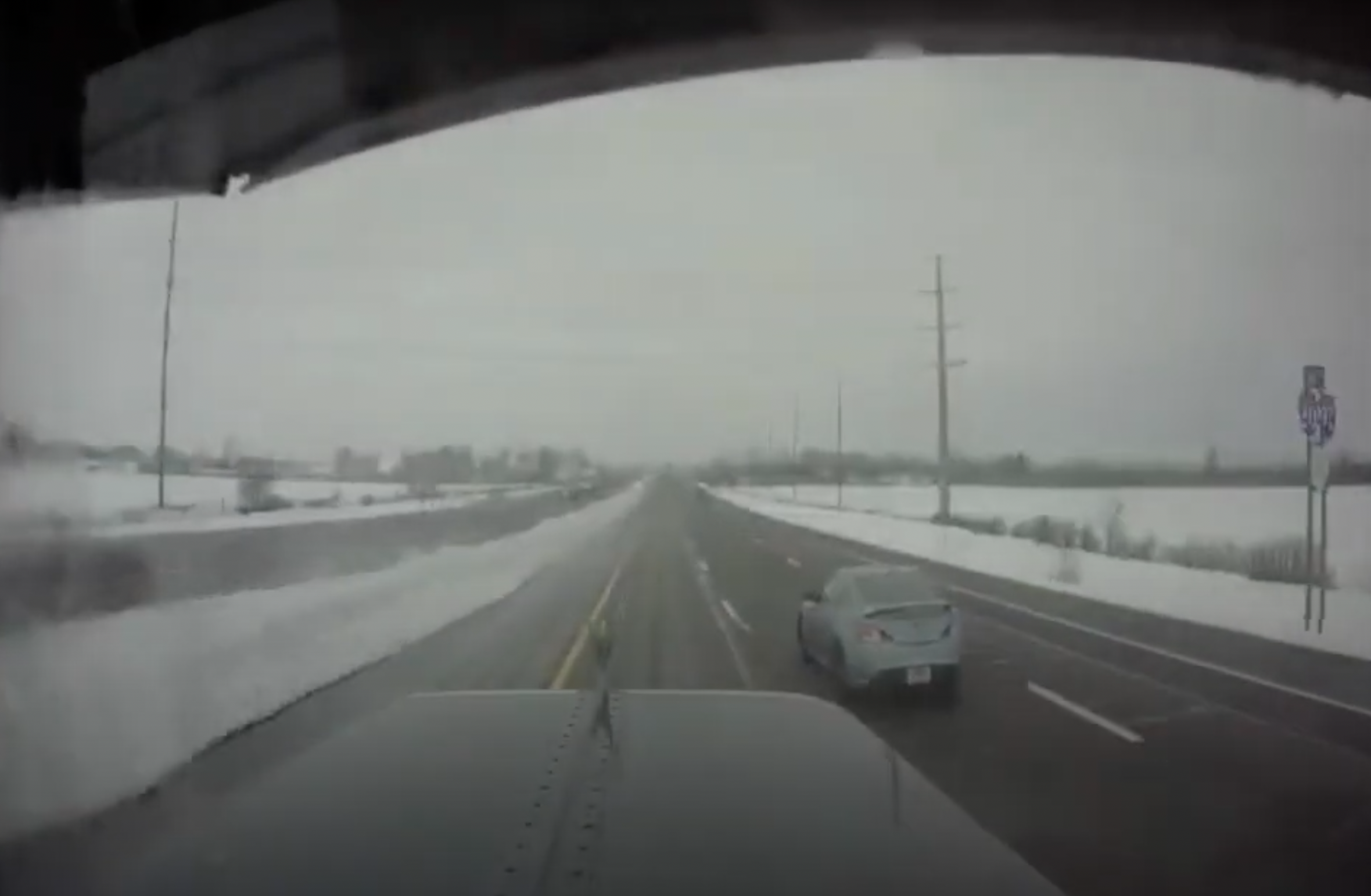 VIDEO: Car driver said he didn’t see semi after major merge fail