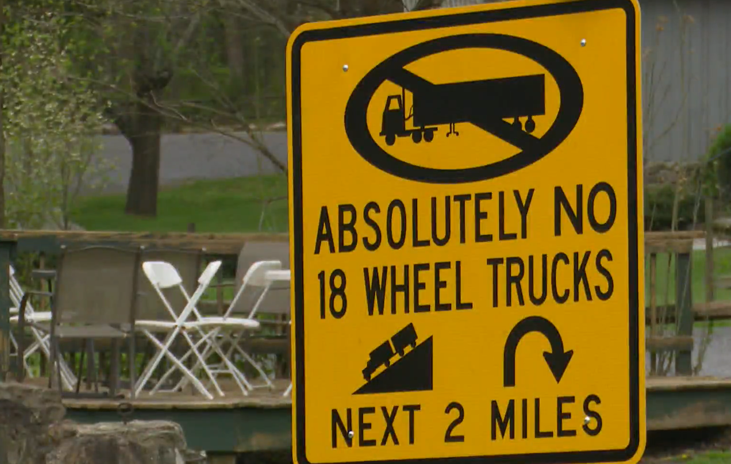 Truckers ignoring closure of a popular trucking shortcut, causing headaches for residents, authorities & drivers