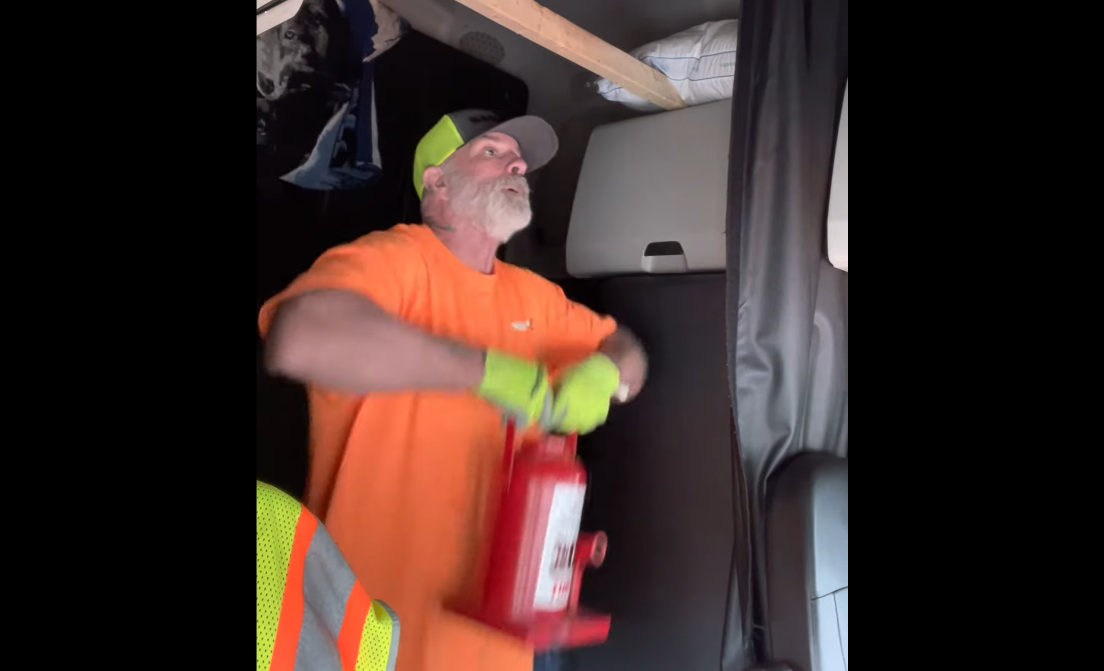 VIDEO: Not sure how to tackle working out in your truck? This guy might inspire your next workout.