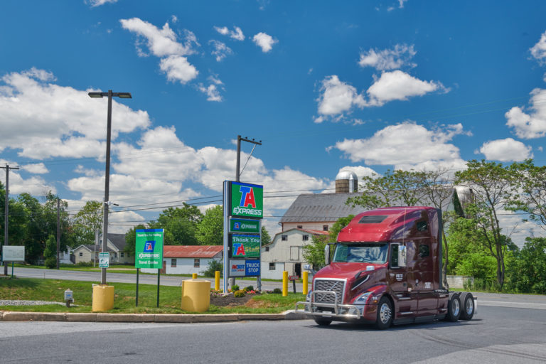 Truck stops open in Michigan, Pennsylvania