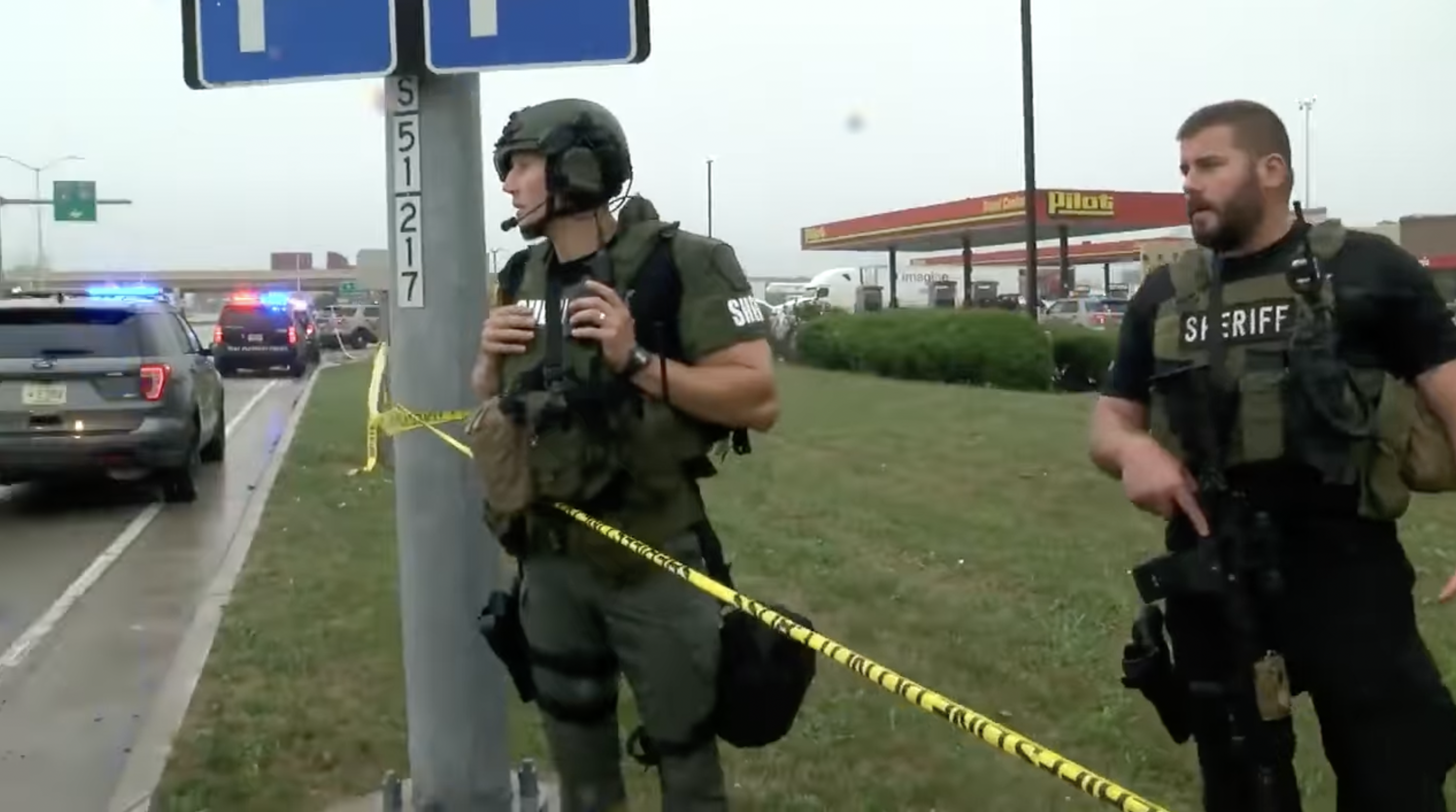 Active investigation, heavy police presence reported at two Wisconsin gas stations