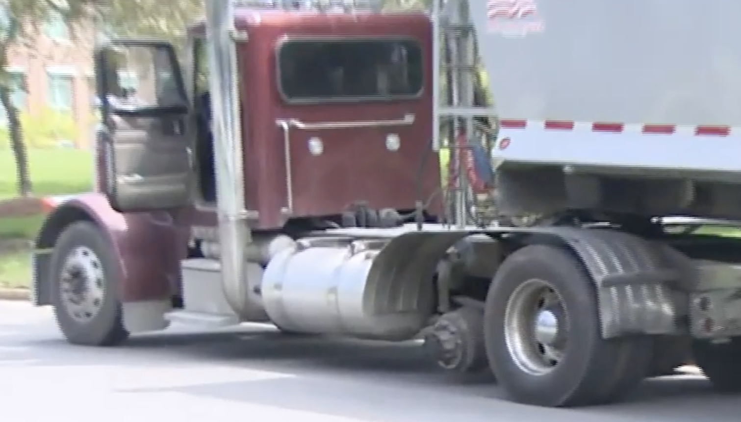 At least two cars struck by flying semi tires