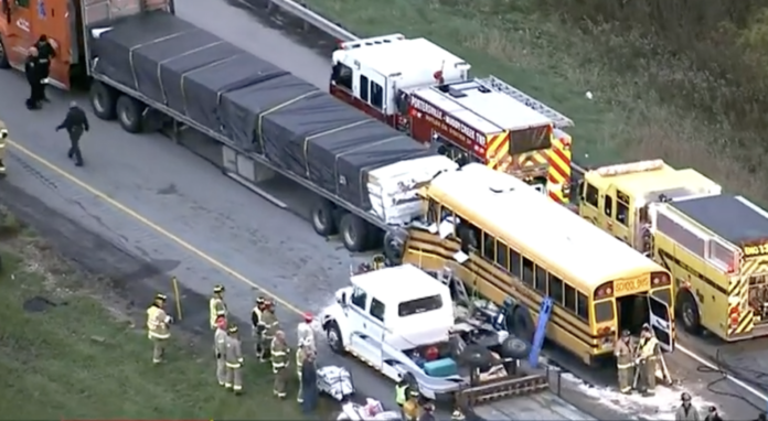 Truck driver charged with homicide by vehicle in 2021 school bus crash ...