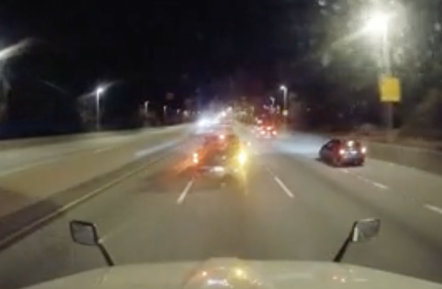 WATCH: Pickup uses blinker to politely cut you off