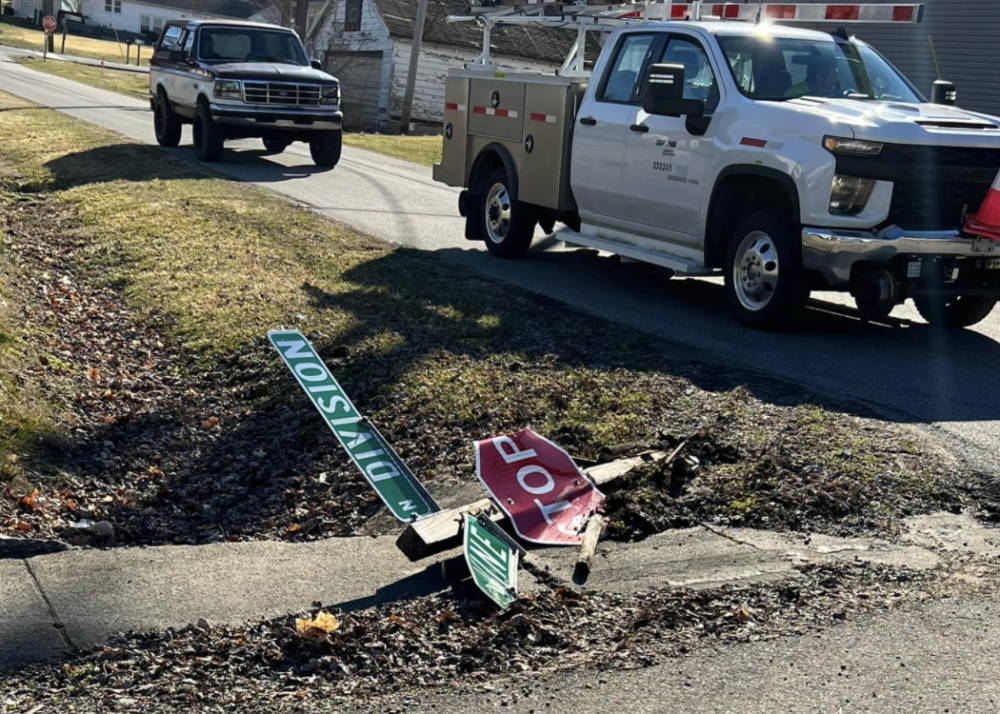 Officials urge truckers to observe road closure signs after excessive u-turns damage road signs, yards