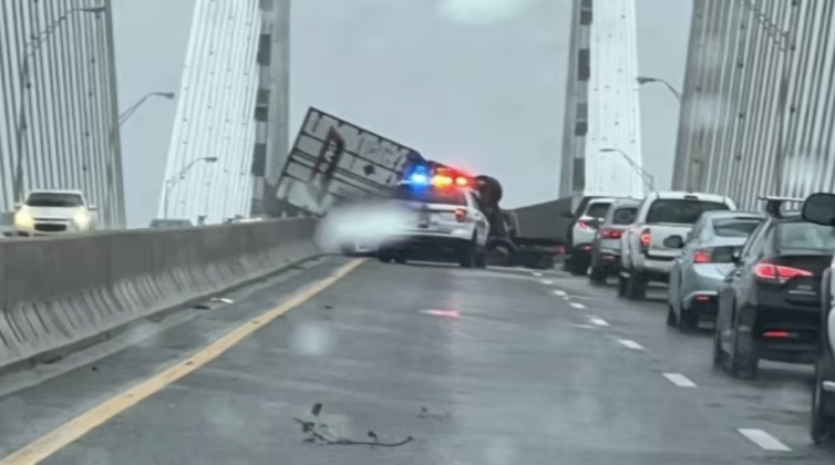 FL bridge closed for semi toppled in hurricane winds