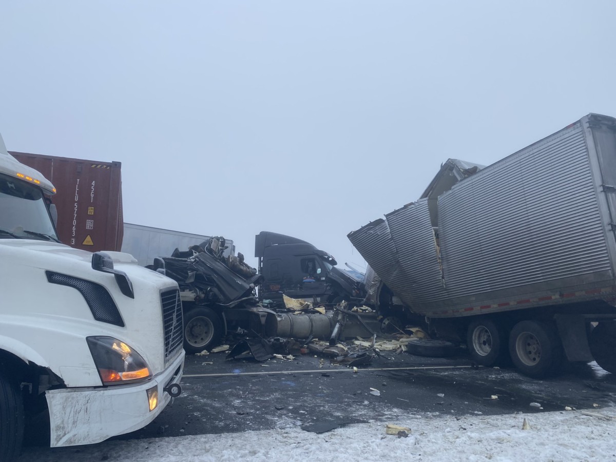 Washington interstate to remain closed for 10-12 hours for massive 18 car, 12 semi truck pileup