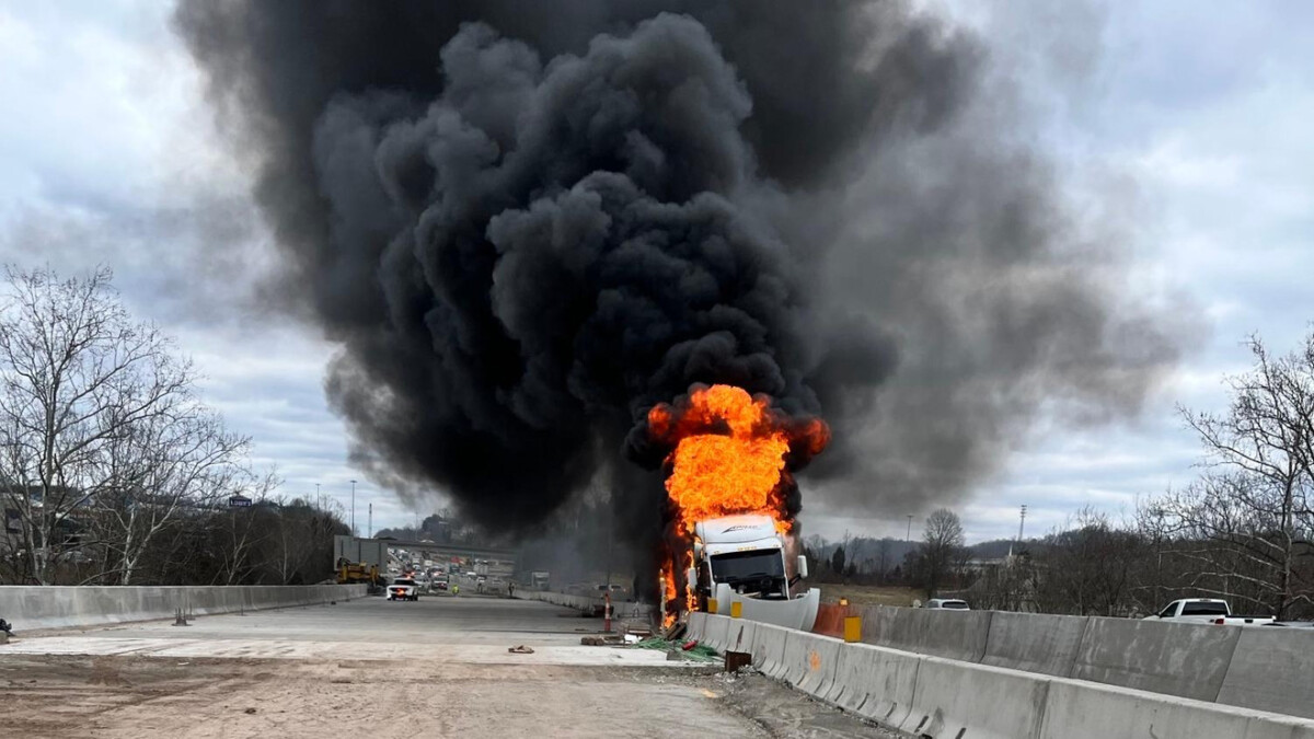 I-64 in WV closed for semi truck fire 