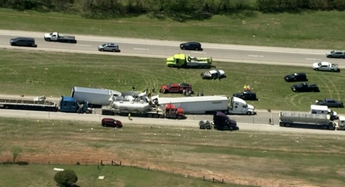 Fatal Five Semi Truck Crash Reported On I 35 In Oklahoma