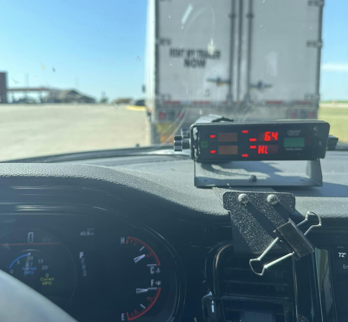 Oklahoma troopers ticket trucker for going 64 in a 35 m.p.h. work zone