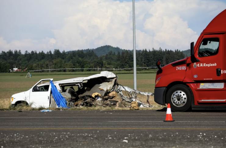 Seven Dead In Wreck That “sandwiched” Van Between Semi Trucks 