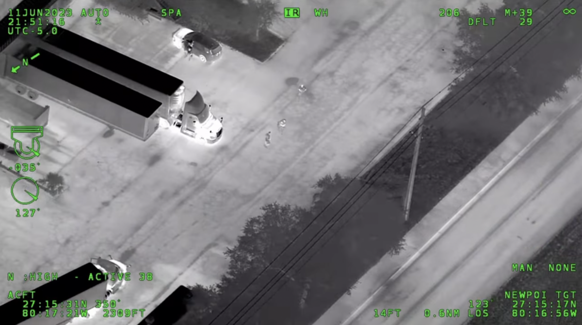 VIDEO: Trucker with ‘skills of a linebacker’ takes down fleeing suspect, police say