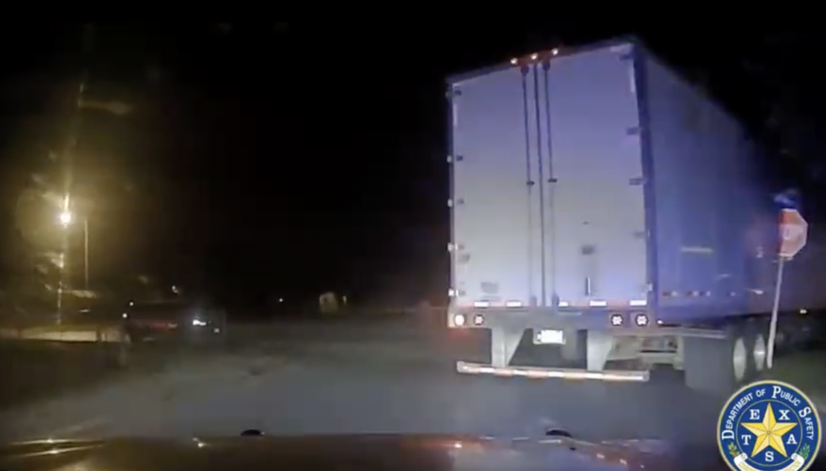 VIDEO: Texas police chase stolen semi with 18 people plus driver crammed in the cab