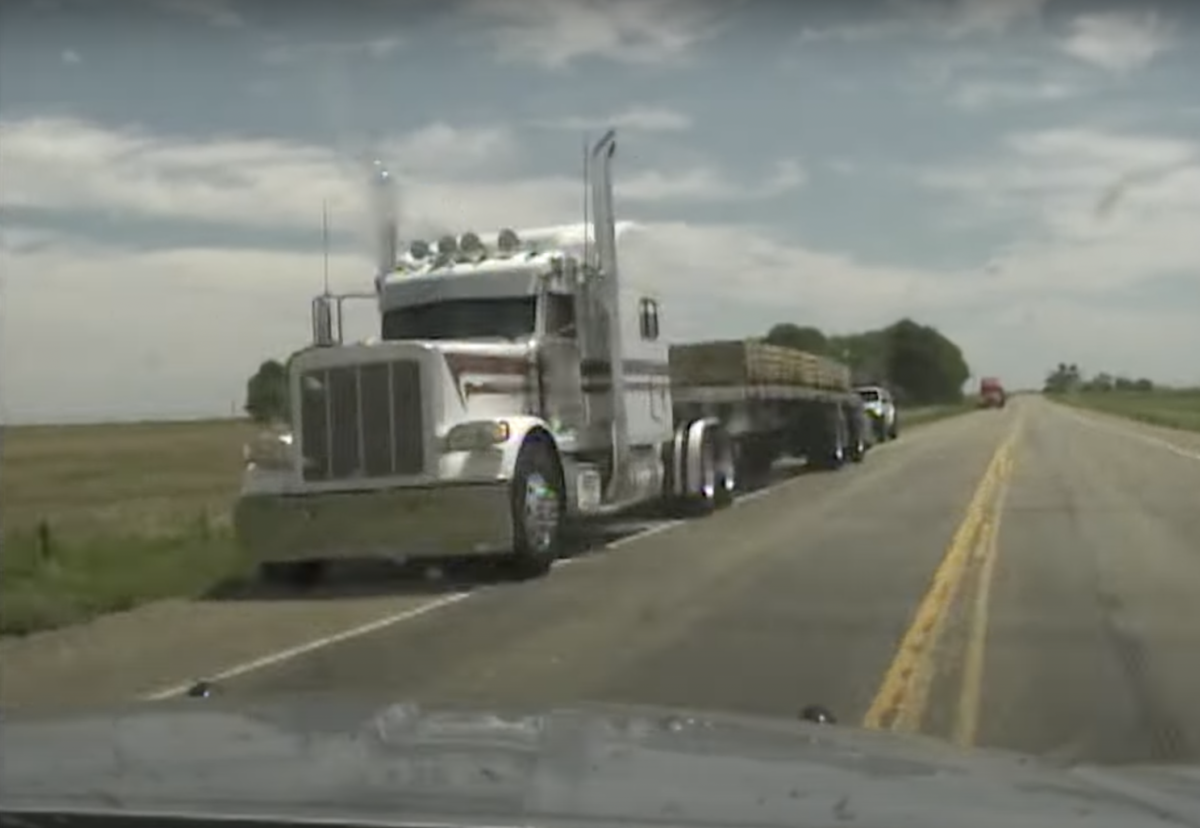 Colorado troopers share video of stolen cop cruiser  colliding with parked semi