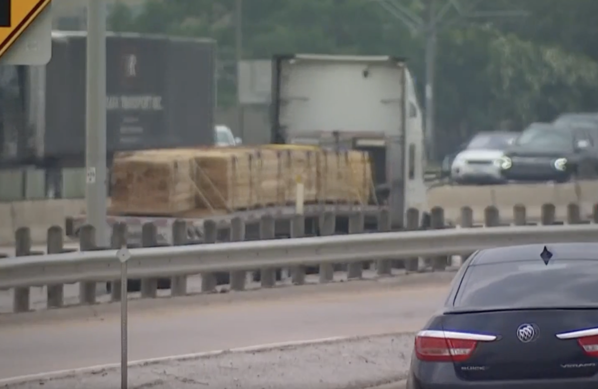 Rebar shaken loose from flatbed leaves motorist with fractured skull