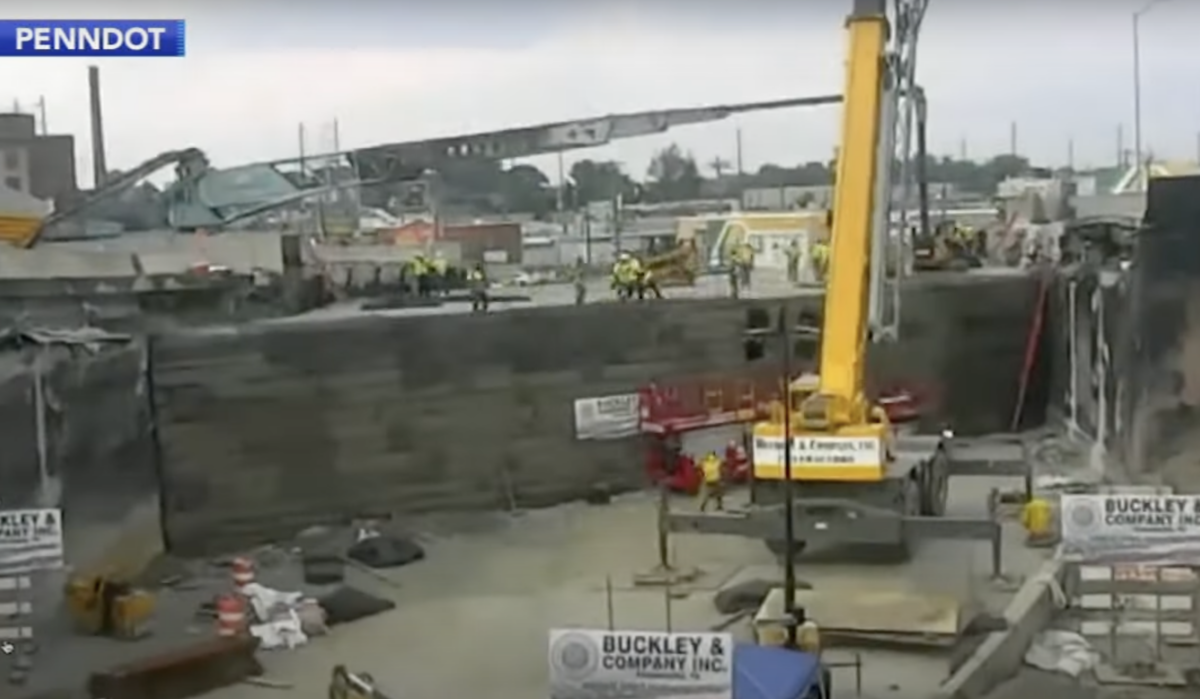 Check out this timelapse of the I-95 progress so far 