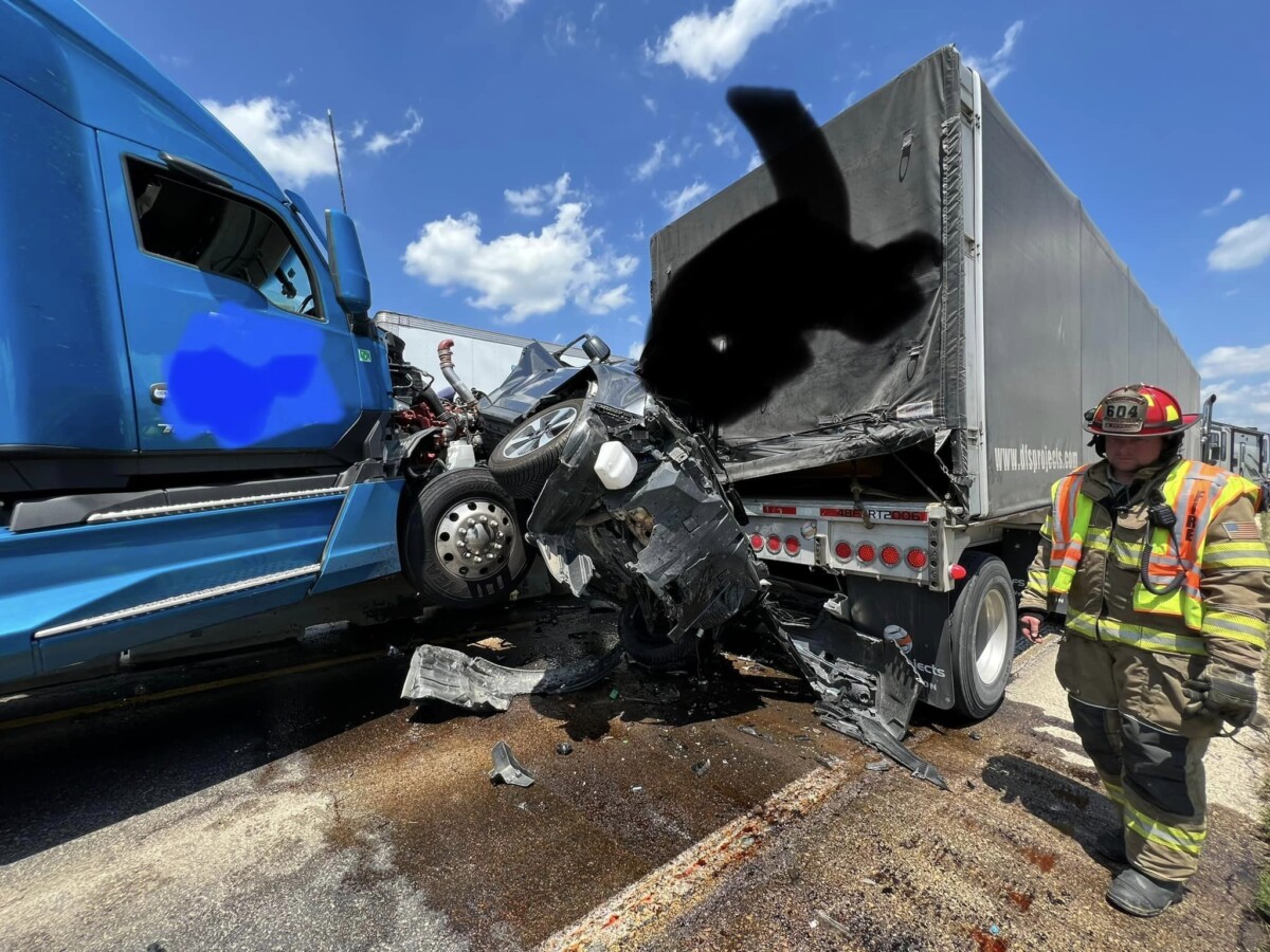 This 8 vehicle pileup was the third in the same I-70 construction zone in three days