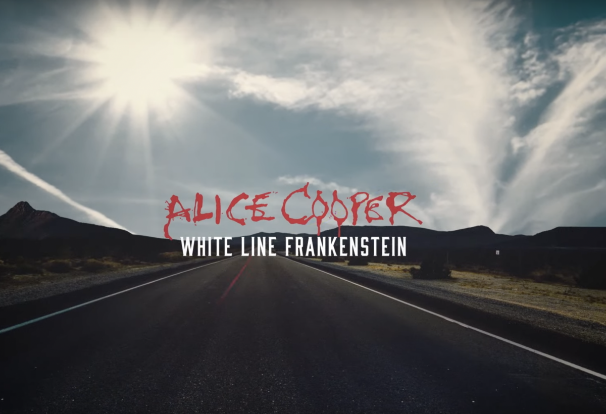 Rocker Alice Cooper debuts truck driving track ‘White Line Frankenstein’