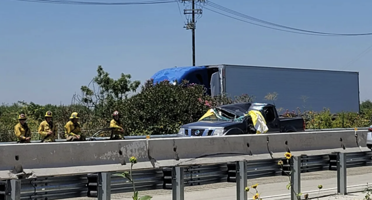 Big rig’s lost axle bounces into motorist 