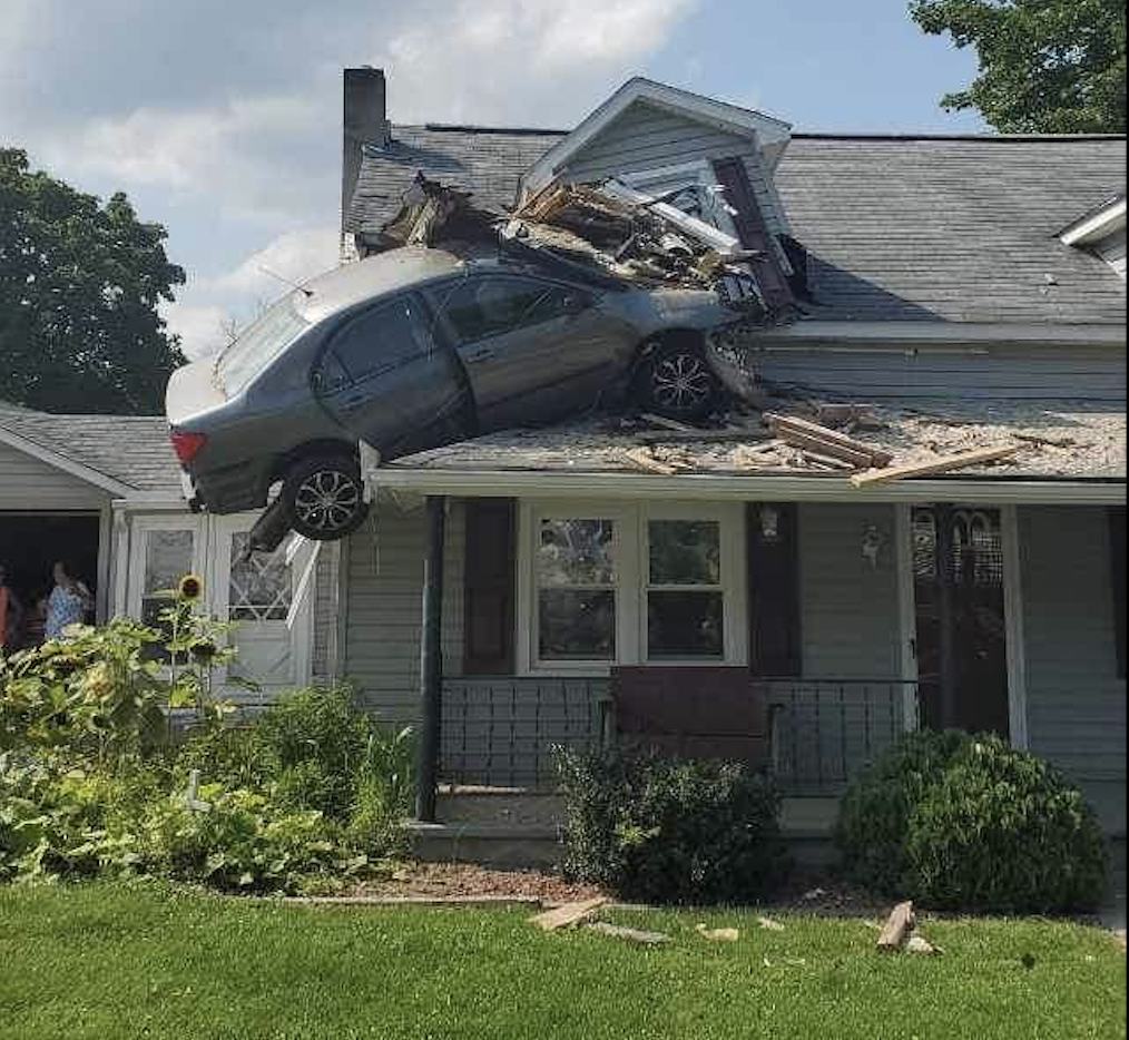 Motorist in Toyota soars into second floor of Pennsylvania home in ‘intentional act’