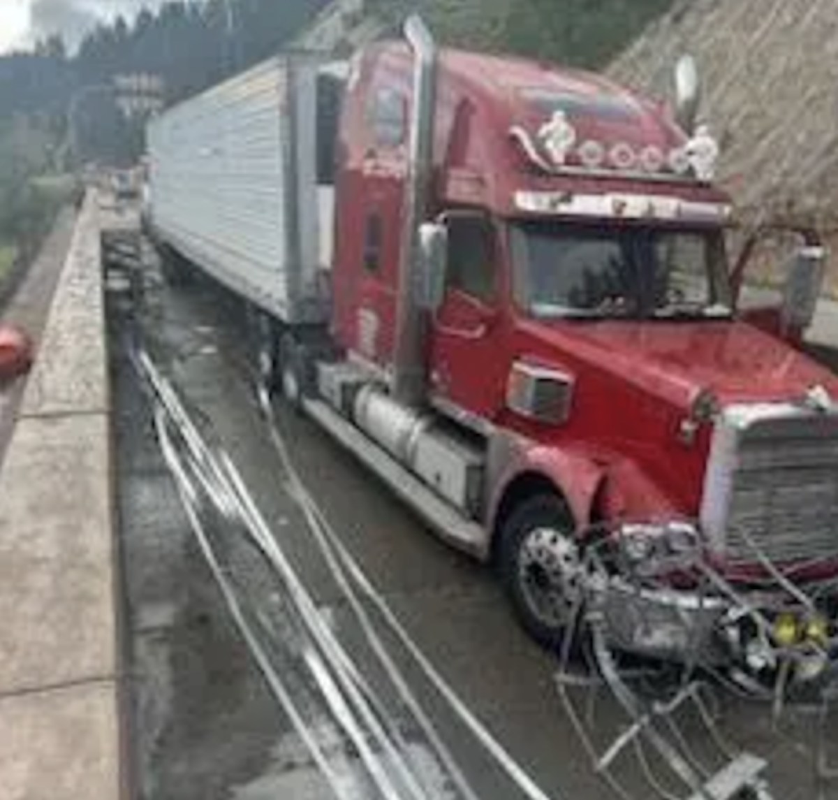 Truck arrestor successfully saves trucker, motorist hauling trailer