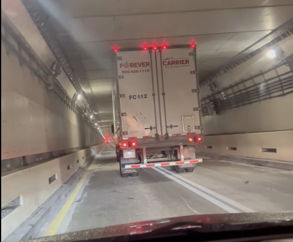 Video shows big rig ‘scraping’ through 12’6″ Boston tunnel