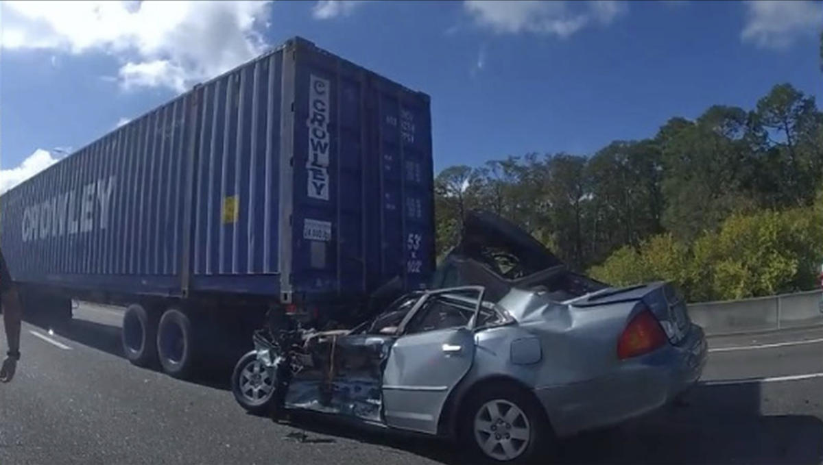 Suspect killed after colliding with semi trailer following multi-county police chase