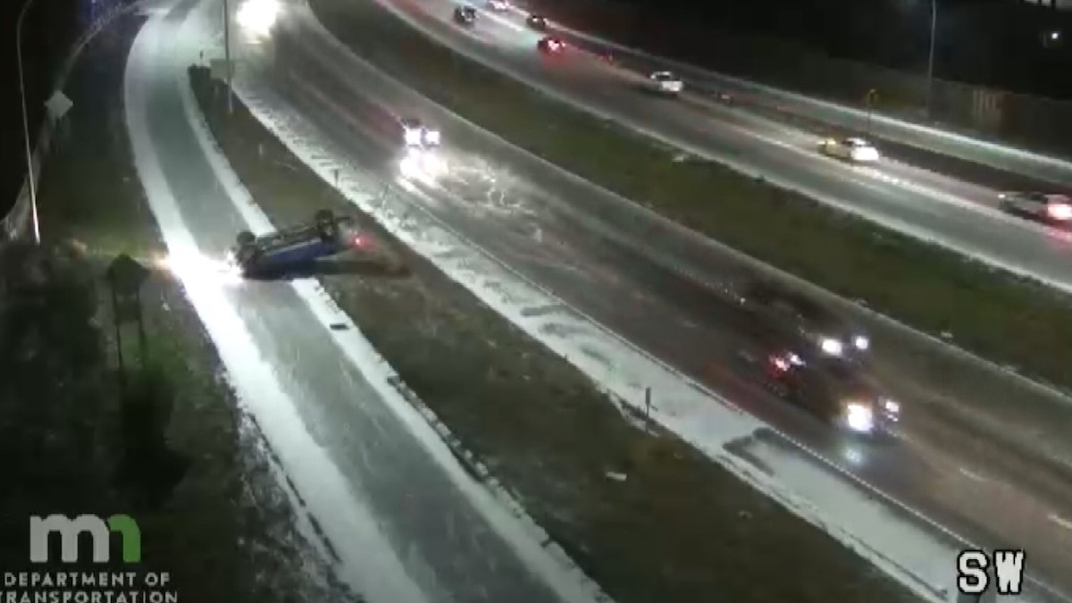 Light snow took out 180 four-wheelers and one semi truck in Minnesota this weekend