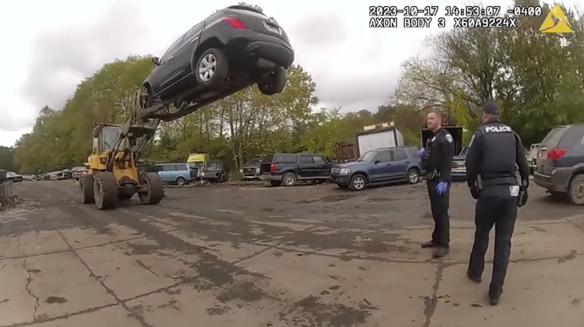 VIDEO: Forklift operator outsmarts would-be thief