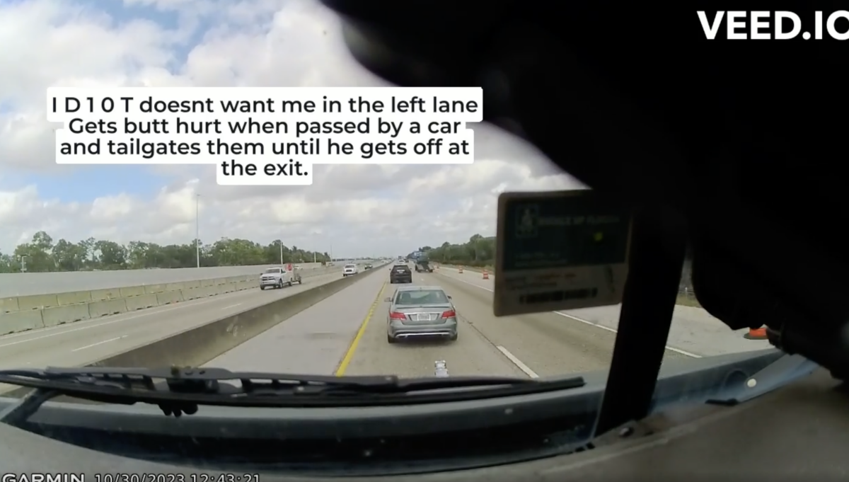 VIDEO: Car driver punishes truck for driving in the left lane