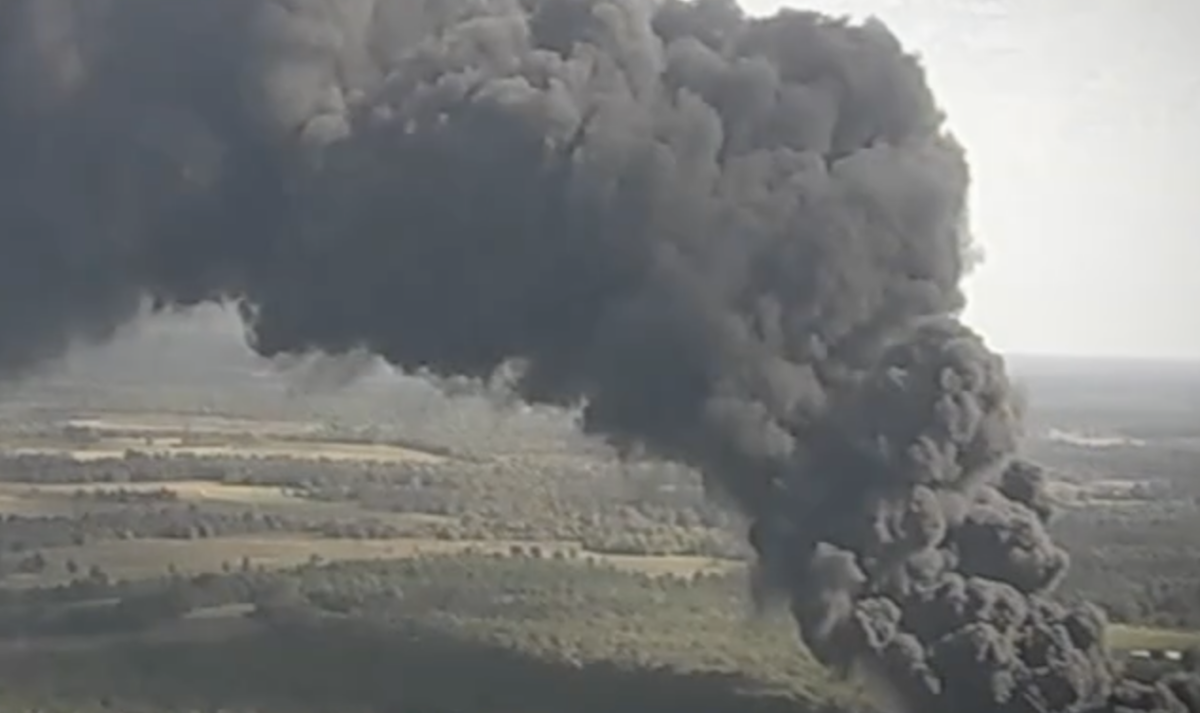 WATCH: Trucker “just started running” at first sign of explosion at Texas chemical plant